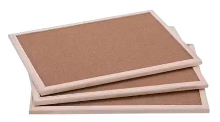 Pizarras de corcho con marco de madera